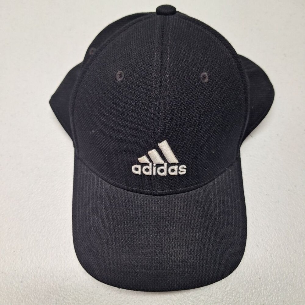 Adidas Black Hat Ball Cap Mens L XL A‎ Flex